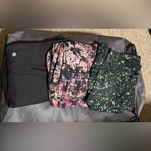 Three pairs of Lululemon’s